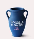 lacivert renk invisible flowers terakota toprak dekoratif obje